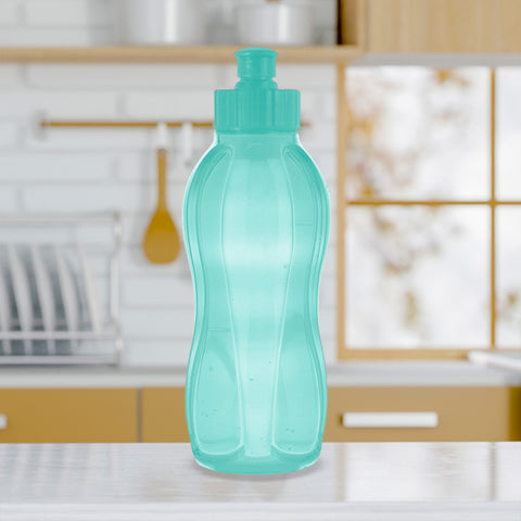 Botella de Plástico con Tapa color Aqua