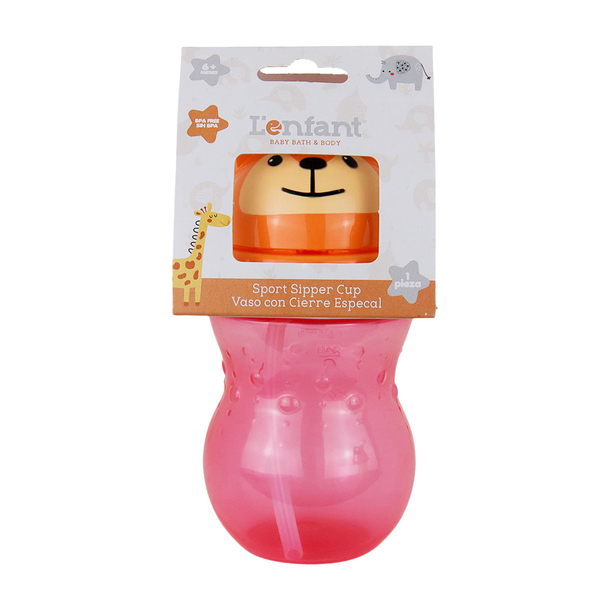 Vaso Entrenador color Rosa para Bebé, 270ml