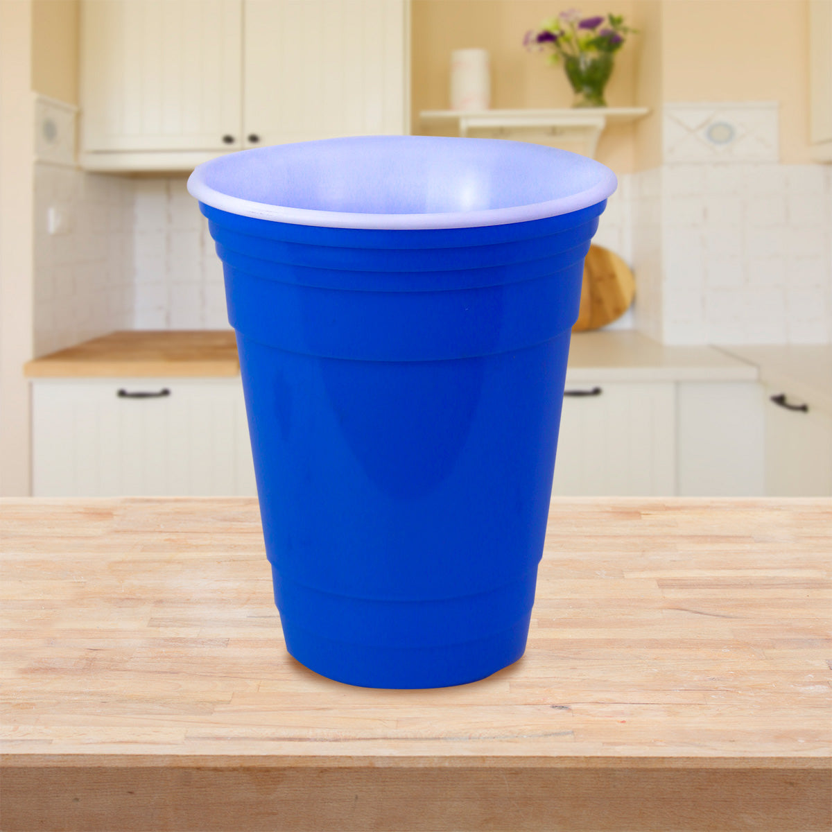 Vaso de Plástico, color Azul, 490ml