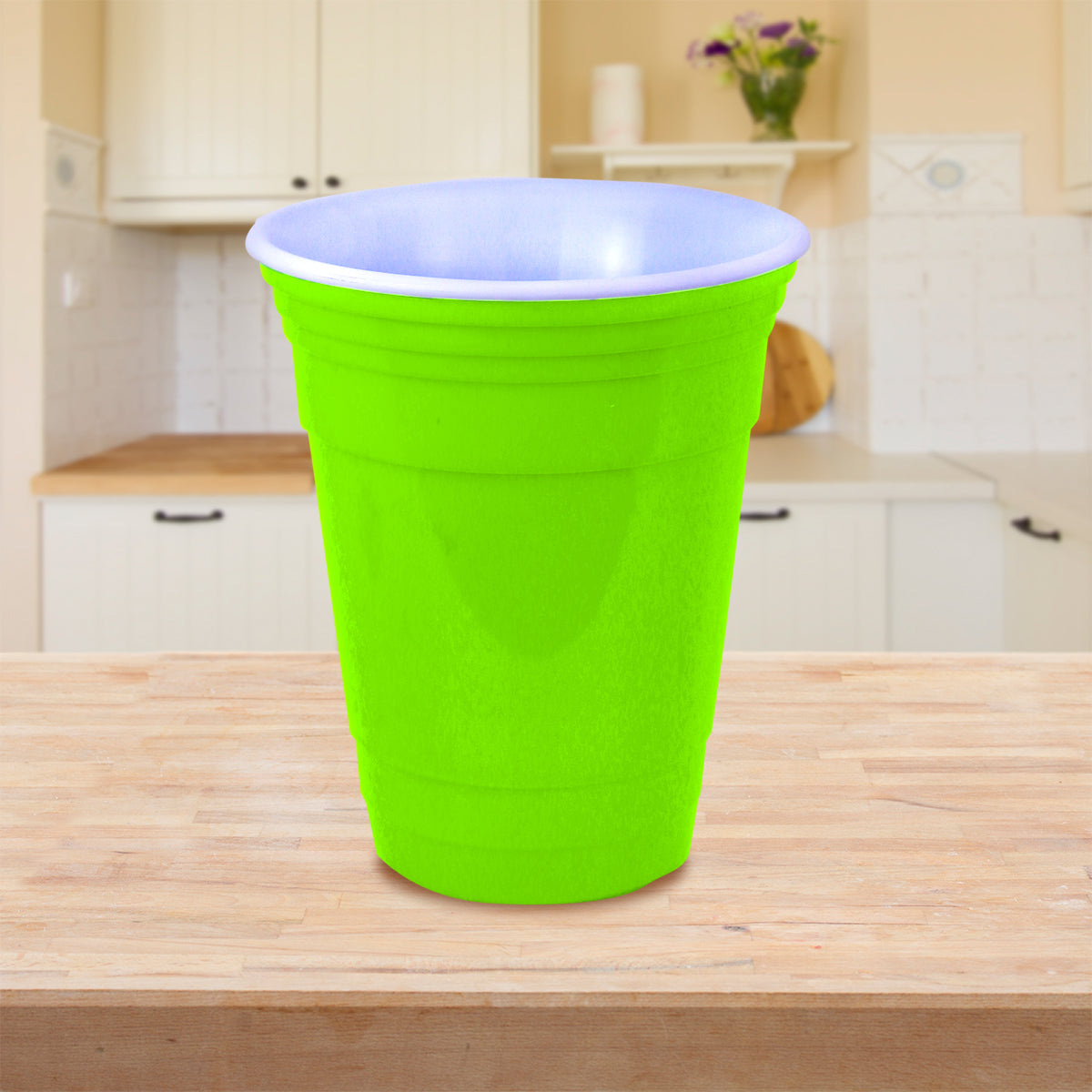 Vaso de Plástico, color Verde, 490ml