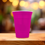 Vaso de Plástico, color Rosa, 490ml