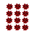 Paquete de Moños color Rojo para Regalo, 12 piezas