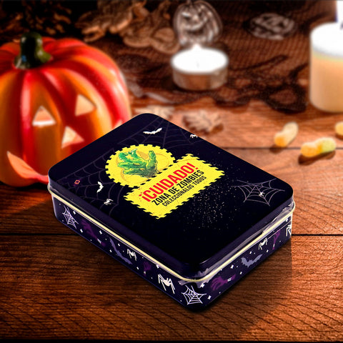 Caja de Dulces color Negro con Diseño de Halloween, 40 gr.