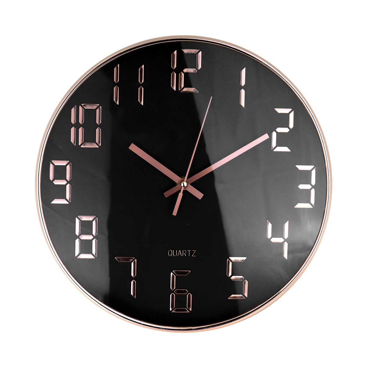 Reloj de Pared Moderno, color Rosa con Negro