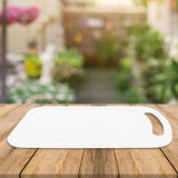 Tabla para Picar, Plástico, Color Blanco