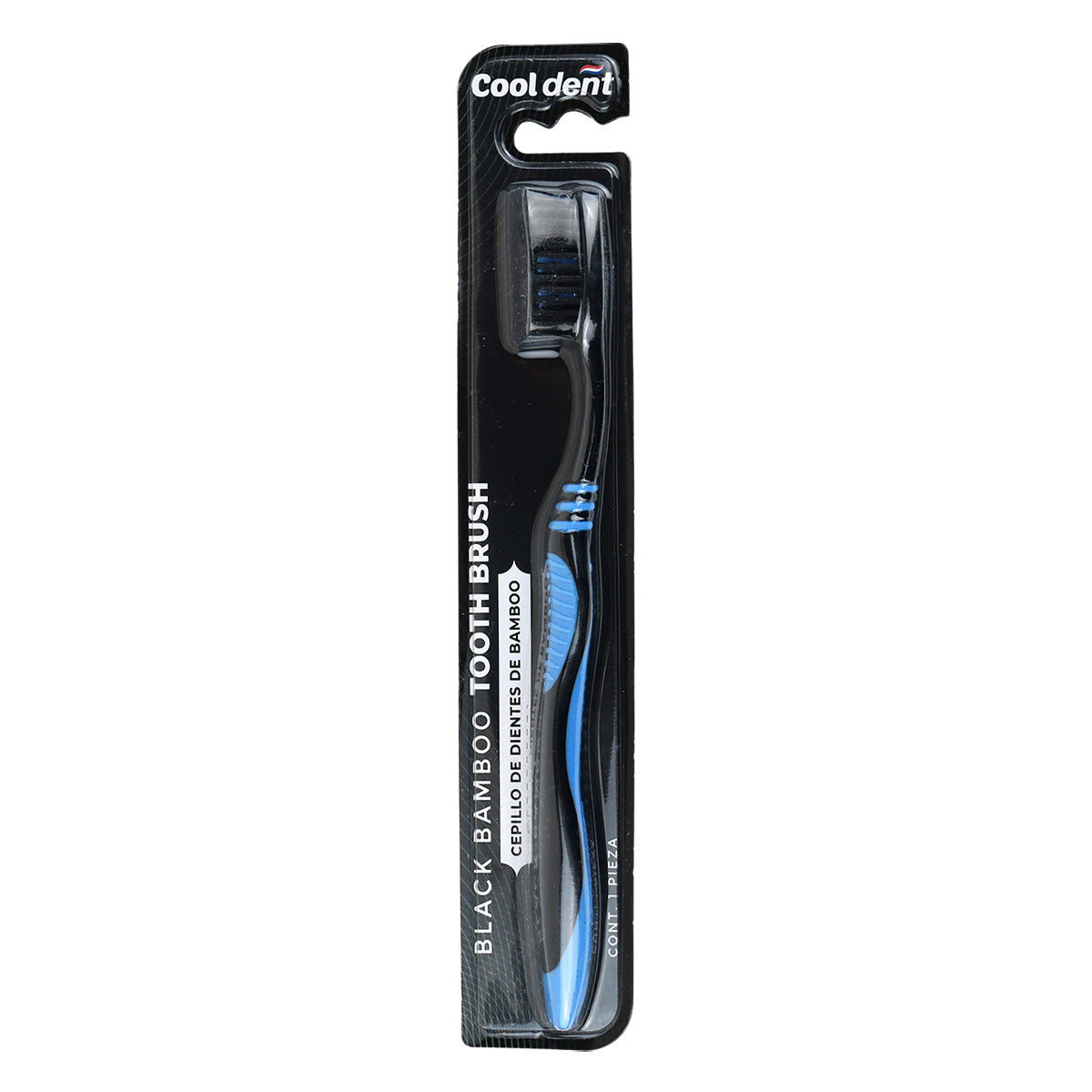 Cepillo Dental con Carbon Activado Cool Dent, Color Azul Rey