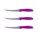 Inkanto, Set de Cuchillos de Cocina, color Rosa, 3 pzas