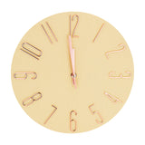 Reloj Circular de Pared, color Beige, 30cm