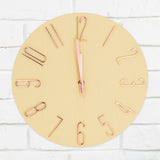 Reloj Circular de Pared, color Beige, 30cm