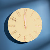 Reloj Circular de Pared, color Beige, 30cm