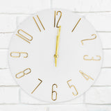 Reloj Circular de Pared, color Blanco, 30cm