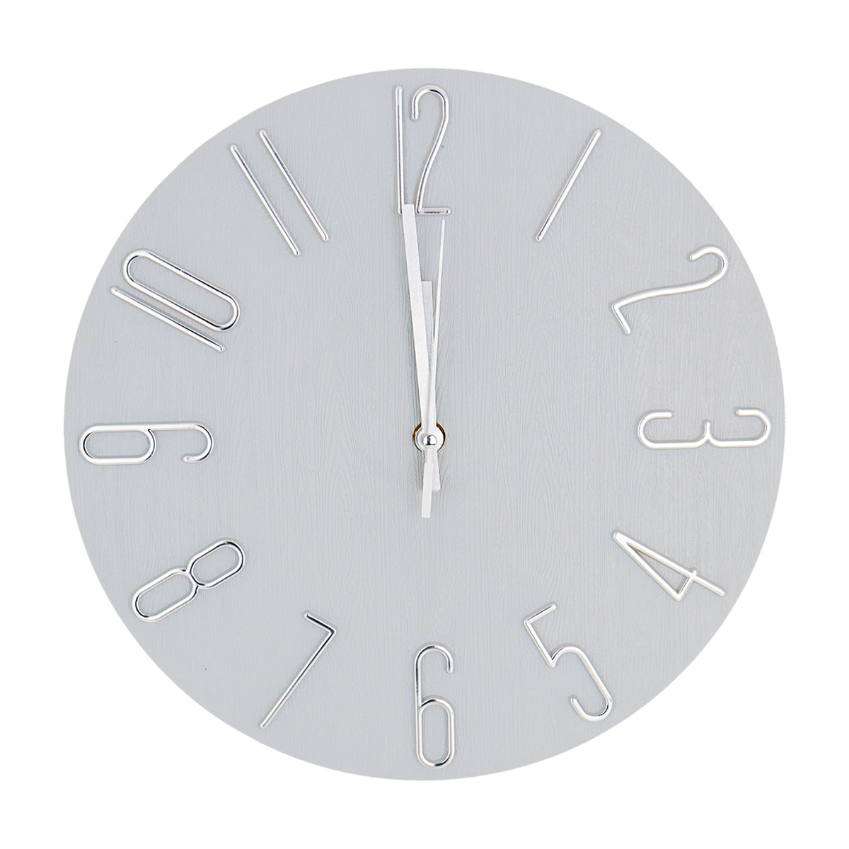 Reloj Circular de Pared, color Gris, 30cm