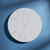 Reloj Circular de Pared, color Gris, 30cm