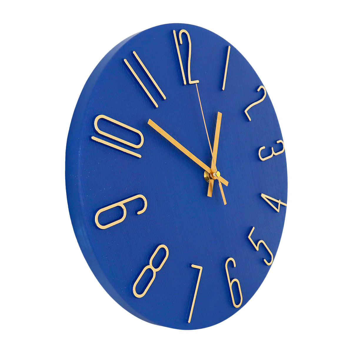 Reloj Circular de Pared, color Azul Rey