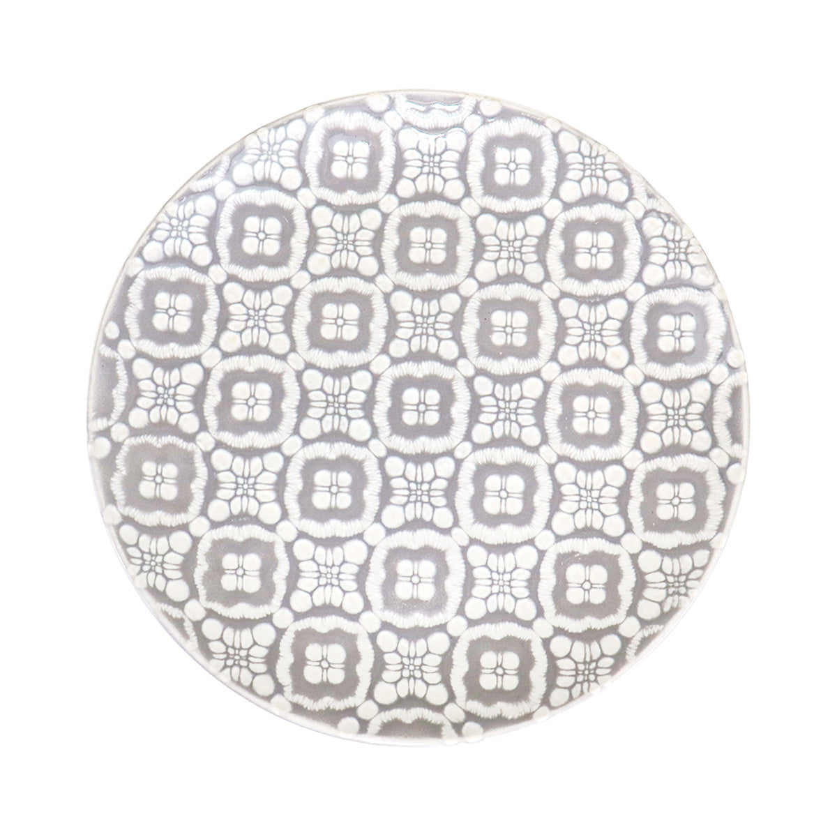 Plato Trinche de Cerámica, Color Gris, 21.5 cm