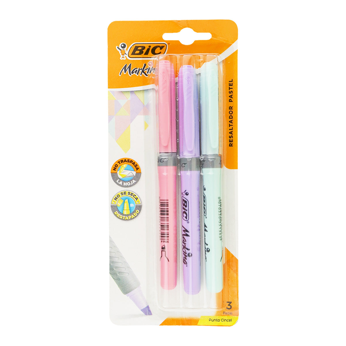 Marcatextos Pastel Bic Marking, 3pzas