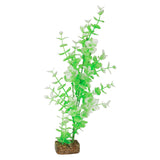 Planta color Verde con Blanco para Acuarios, GloFish