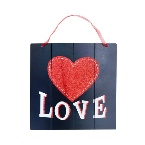 Letrero "Love" de MDF para San Valentín