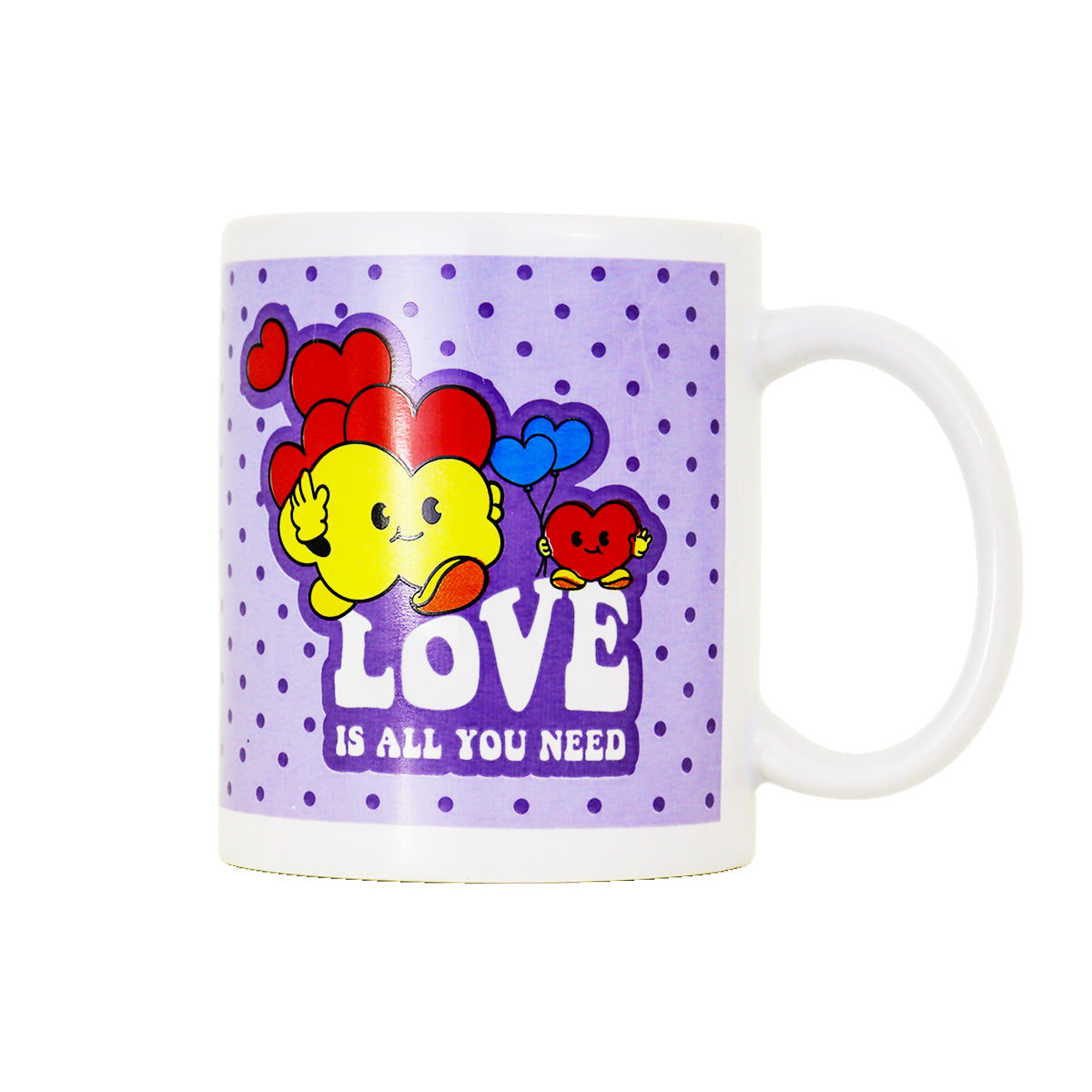 Taza de Cerámica con Estampado de Love