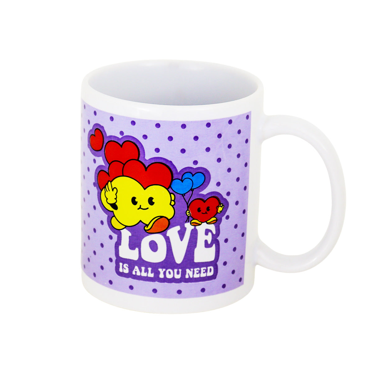 Taza de Cerámica con Estampado de Love