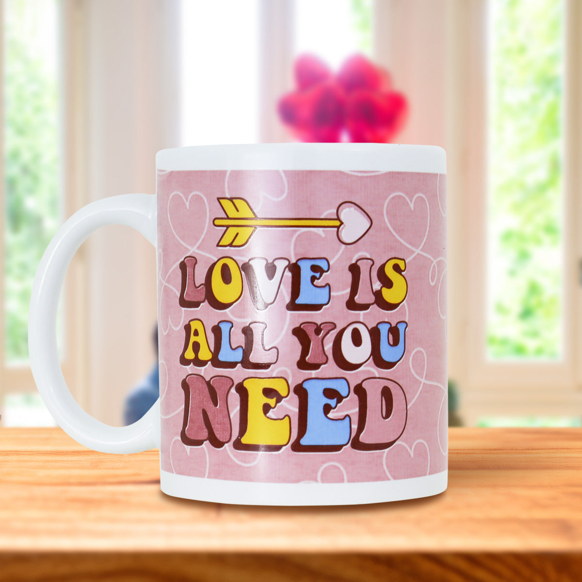 Taza de Cerámica con Estampado Love Is All You Need