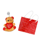 Bolsa de Regalo con Oso de Peluche, color Rojo