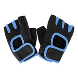 Guantes para Gym, color Negro con Azul