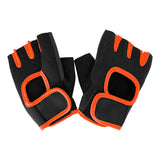 Guantes para Gym, color Negro con Naranja