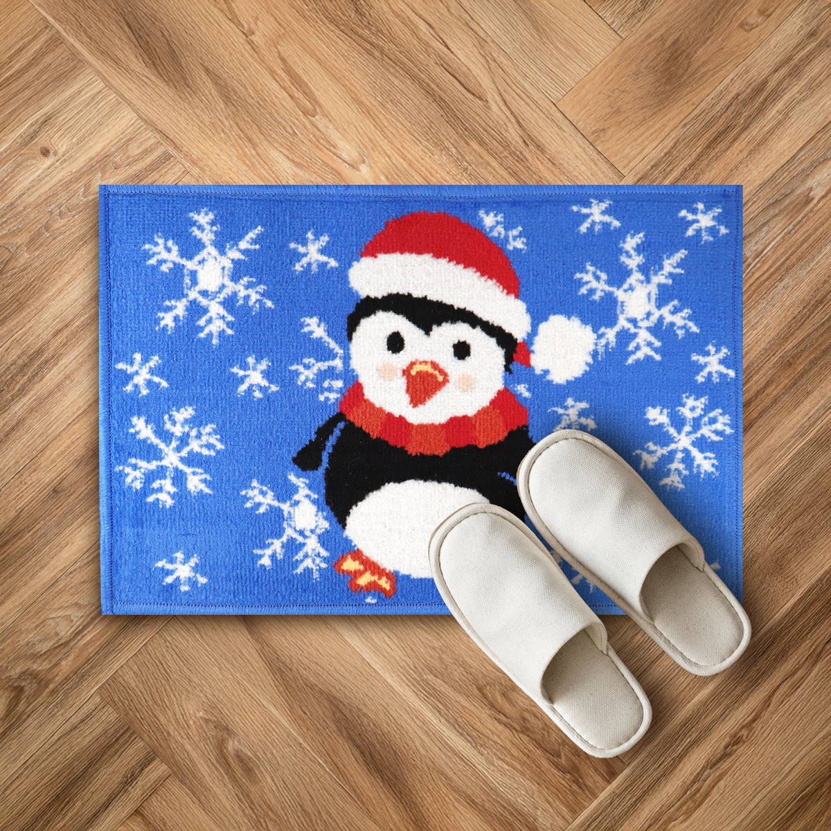 Tapete Navideño, Pingüino, 40x60 cm