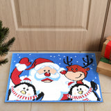 Tapete Navideño, Color Azul, 40x60 cm