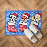 Tapete Navideño, Perritos, 40x60 cm