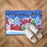Tapete Navideño, Casitas, 40x60 cm