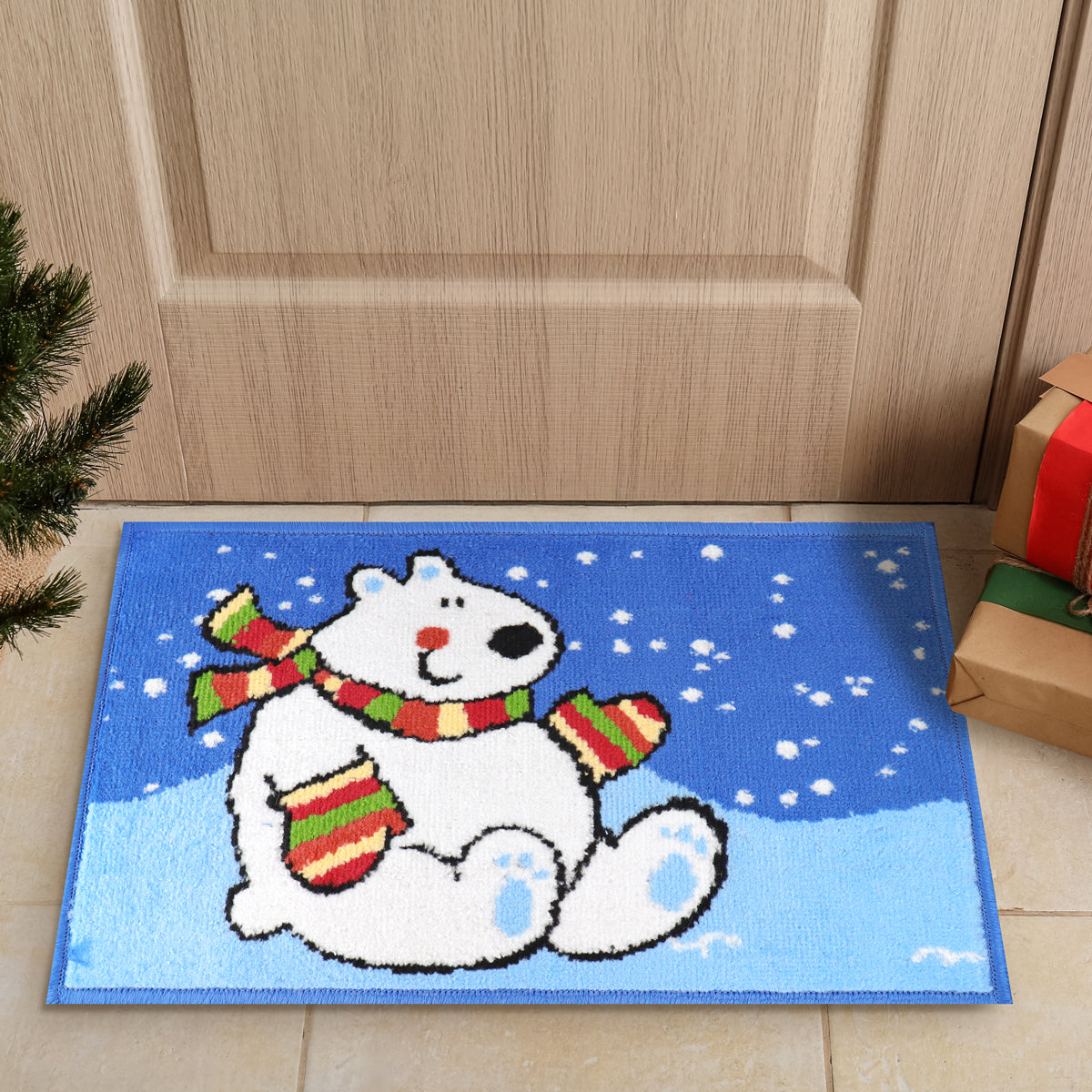 Tapete Navideño, Oso Polar, 40x60 cm