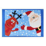 Tapete Navideño, Santa y Reno, 40x60 cm