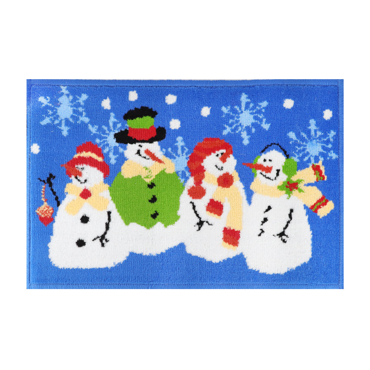 Tapete Navideño, Muñecos de Nieve, 40x60 cm