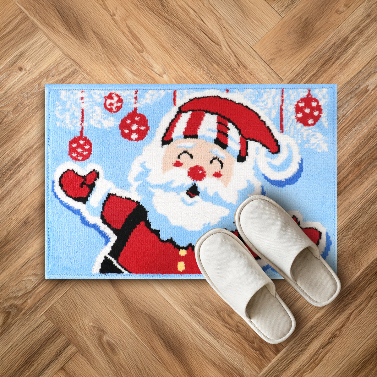 Tapete Navideño, Santa Claus, 40x60 cm