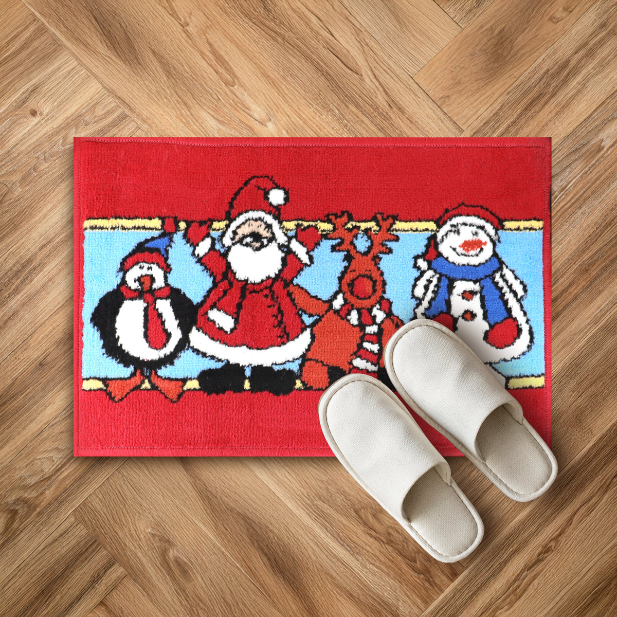 Tapete Navideño, Color Rojo, 40x60 cm