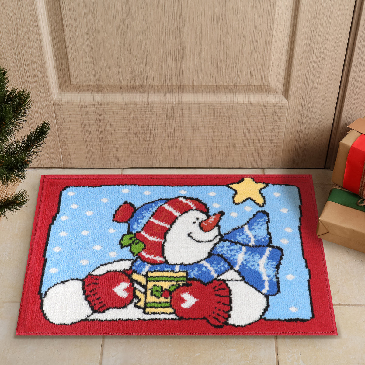 Tapete Navideño, Snowman, 40x60 cm