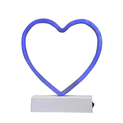 Lámpara LED en Forma de Corazón Inkanto, color Azul
