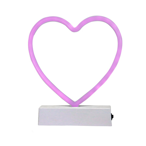 Lámpara LED en Forma de Corazón Inkanto, color Rosa