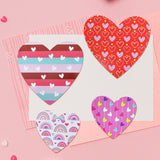 Corazones Decorativo de Papel, 4 pzas