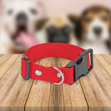 Collar Ajustable color Rojo para Mascota