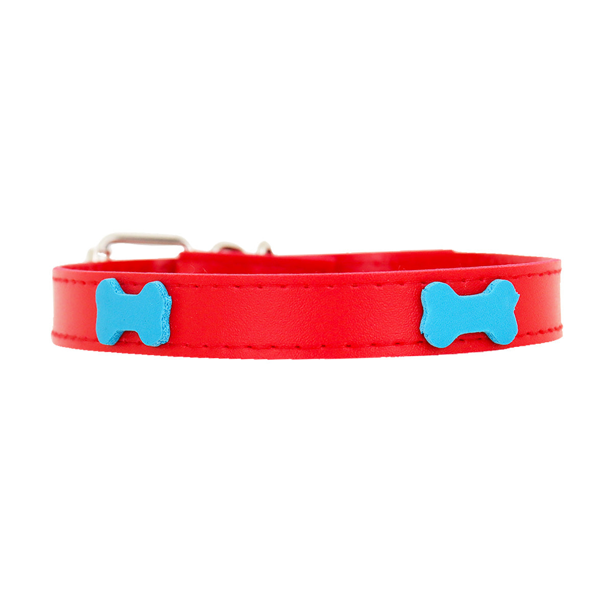 Collar Sintético con Decoración de Huesitos para Mascota