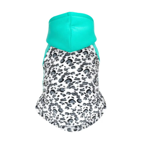 Sudadera para Mascota, Animal Print, Color Aqua