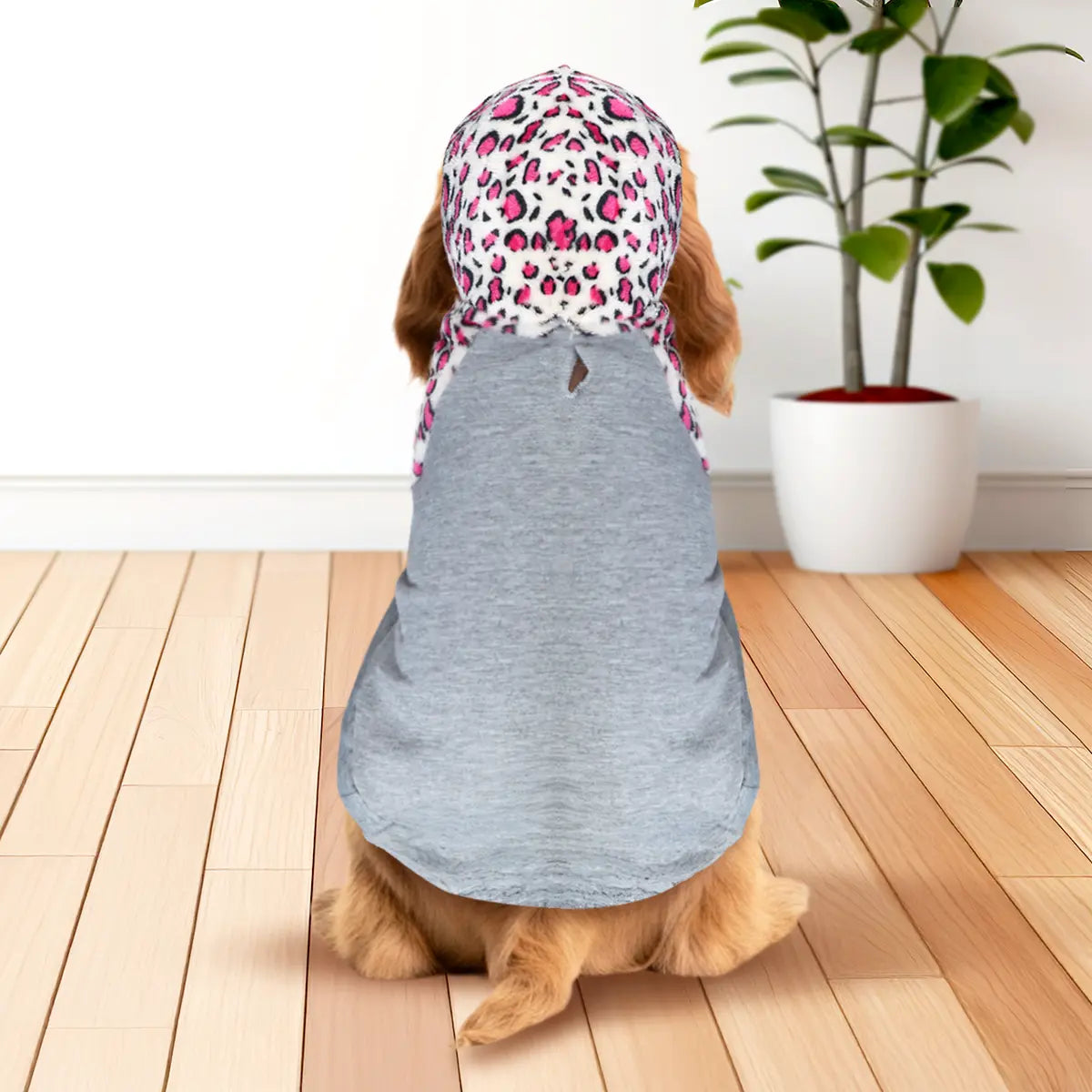 Sudadera para Mascota, Color Rosa, Animal Print