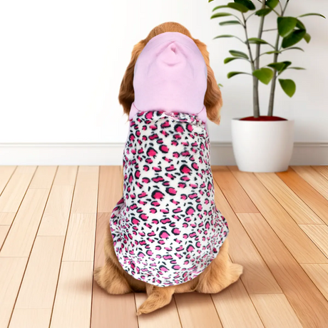 Sudadera para Mascota, Animal Print, Color Rosa