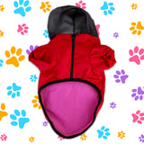 Sudadera color Rojo con Gorro para Perro