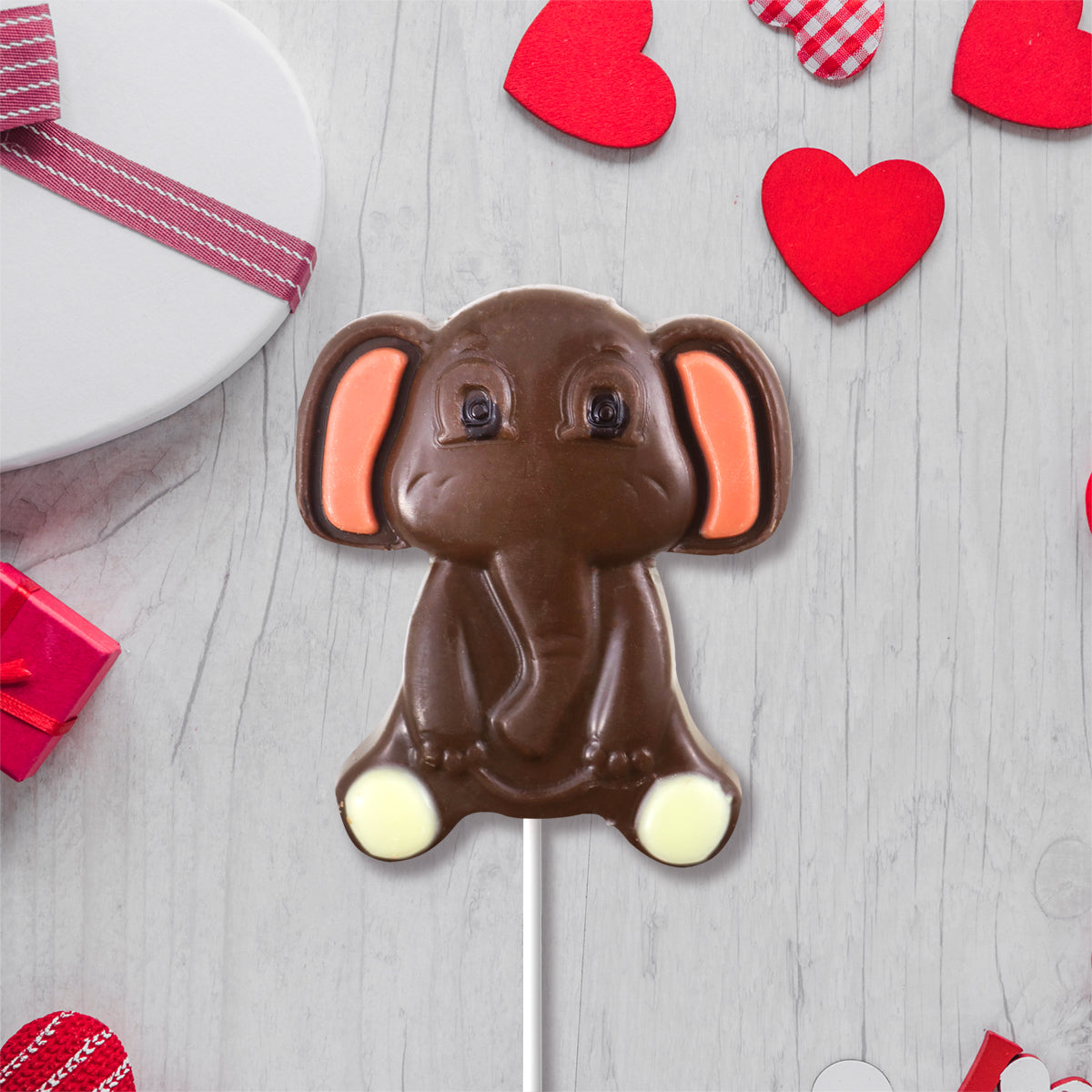 Paleta de Chocolate en Forma de Elefante, 30 Gr.