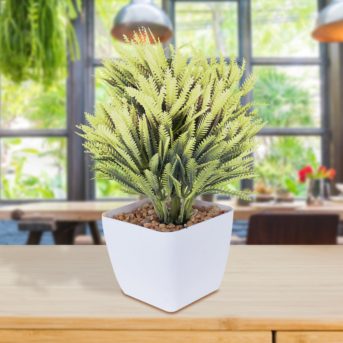 Planta Artificial Decorativa en Maceta, color Amarillo