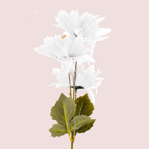 Ramo de Flores Artificiales color Blanco, 62cm